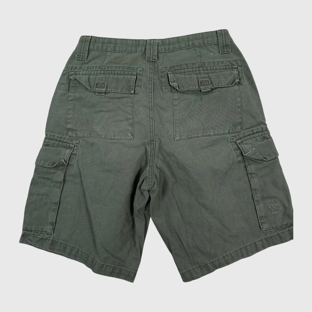 Lot of 3 Boy Scouts of America Cargo Shorts Mens 30 Green Regular Outdoor Hiking